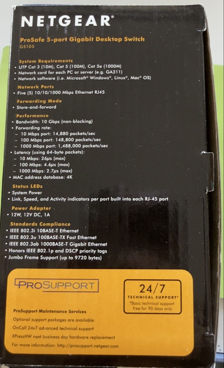 Netgear Modem & Router: NETGEAR ProSafe GS105 5-Port Gigabit-Desktop-Switch – Nuovo e nell'imballaggio originale da Basel venduto da tamy90 3