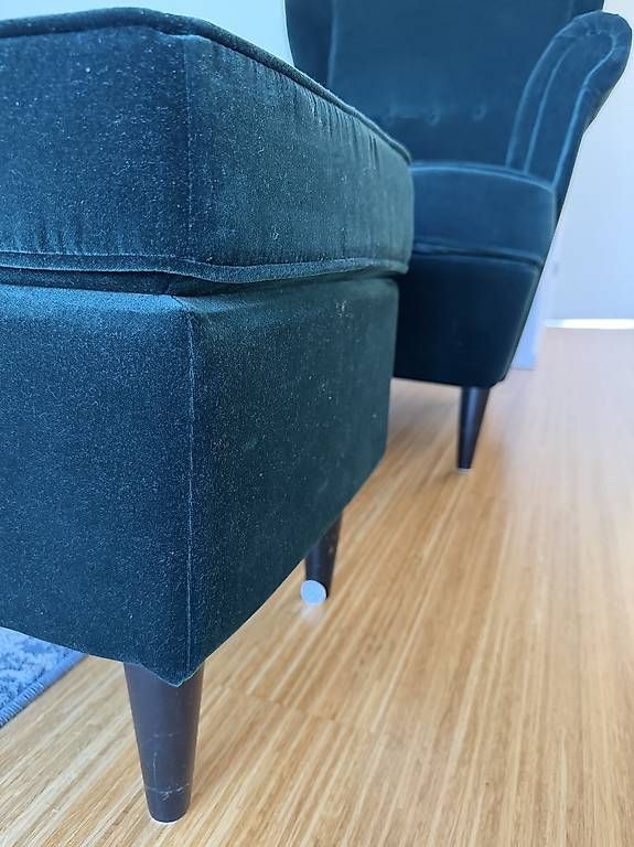 Ikea Fauteuils: IKEA STRANDMON Ohrensessel + Hocker – D'occasion à Glattpark(Opfikon) par heto1 3