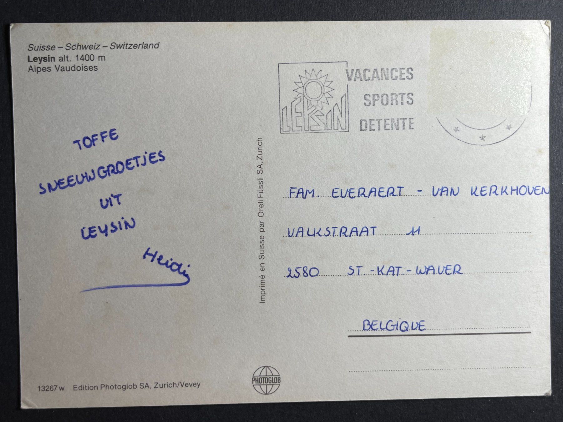 Cartoline postali: Leysin, 5 Ansichten – Usato da Steg VS venduto da _vinci_ 1