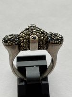 Vintage Ring, Silber925 mit Markasit und Onyx Steinen💍