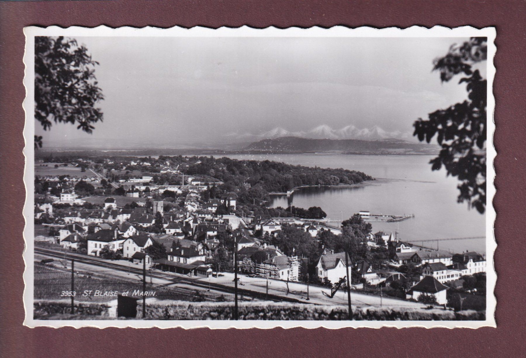 Cartoline postali: ST. BLAISE - Gare - MARIN – Usato da Pully venduto da nicecards