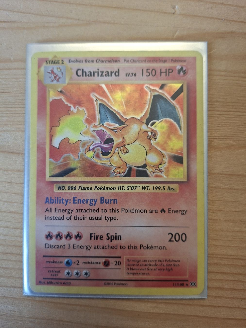 Pokémon Carte collezionabili: carte pokemon Charizard holo 11/108 2016 – Nuovo (secondo la descrizione) da Neuchâtel venduto da Kalidor01