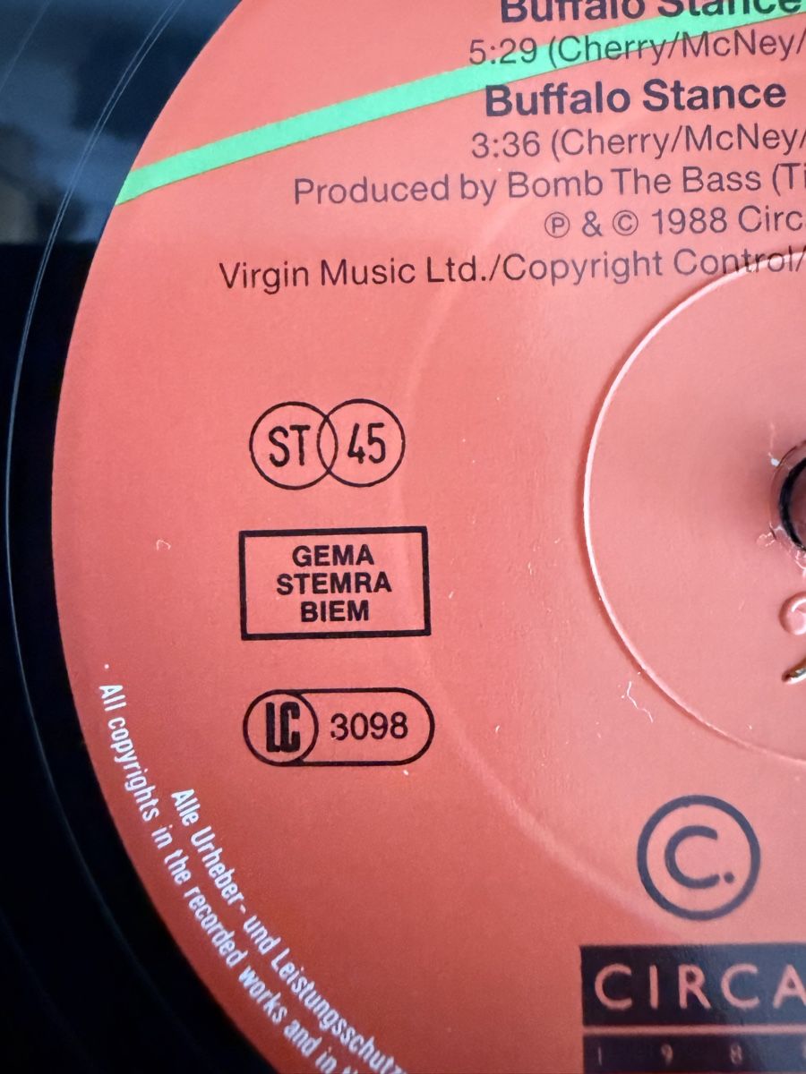 Dischi in vinile: Neneh Cherry Buffalo Stance Maxi Schallplatte – Usato da Goldach venduto da Donpancho 6