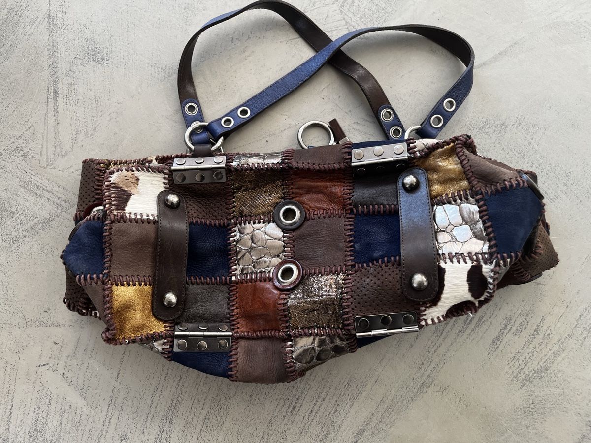 Taschen für Damen: Borsa Jamin Puech - leather patchwork – Gebraucht aus Iseo von val_tgk5 1