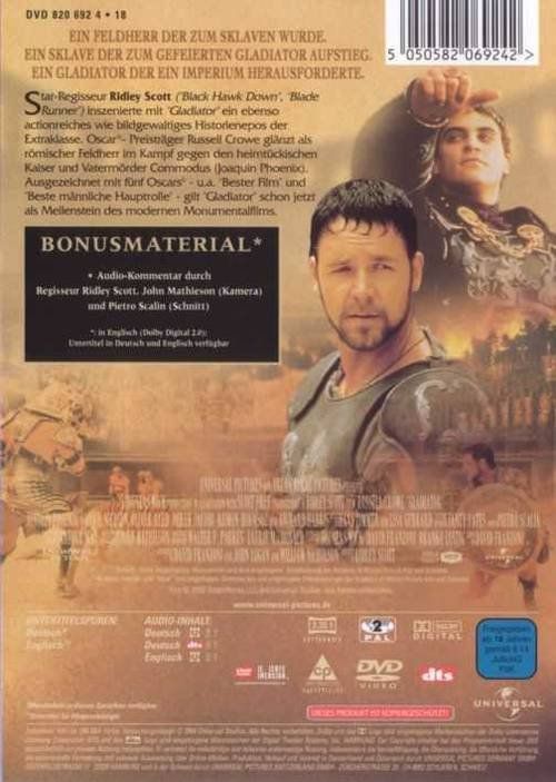 Tous les DVDs: Gladiator (Russel Crowe) – Neuf (Voir description) à Volketswil par Fraese1 1