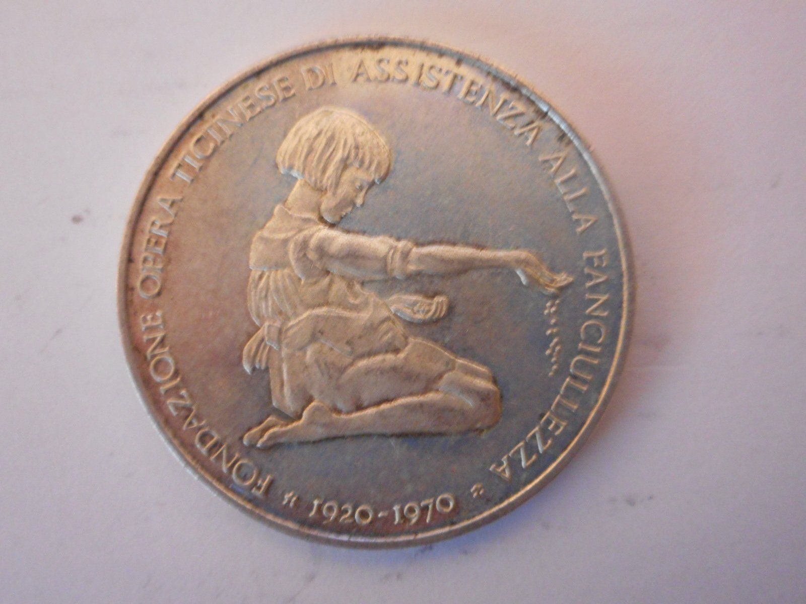 Medaglie: Medaille silber 0.900  1970 Tessin – Usato da Kriegstetten venduto da pizlad2010 1