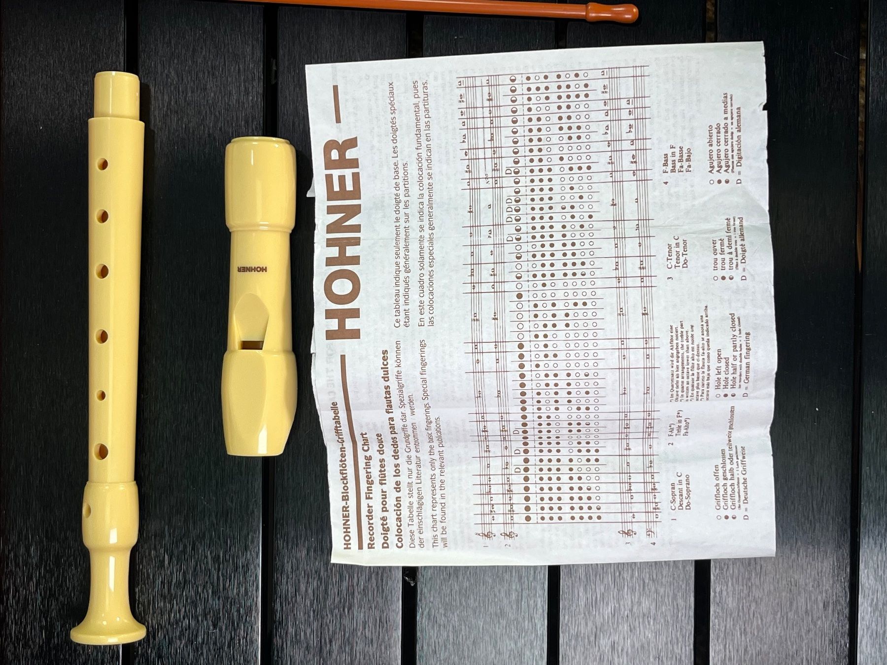 Hohner Strumenti musicali: Hohner Melody Blockflötte, Recorder, 9516 C Sopran – Nuovo e nell'imballaggio originale da Tafers venduto da JP911 5