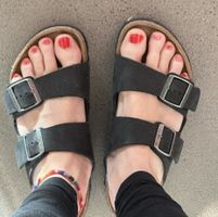 Sandalen/ Hausschuhe Grösse 40, von ähnlich wie Birkenstock