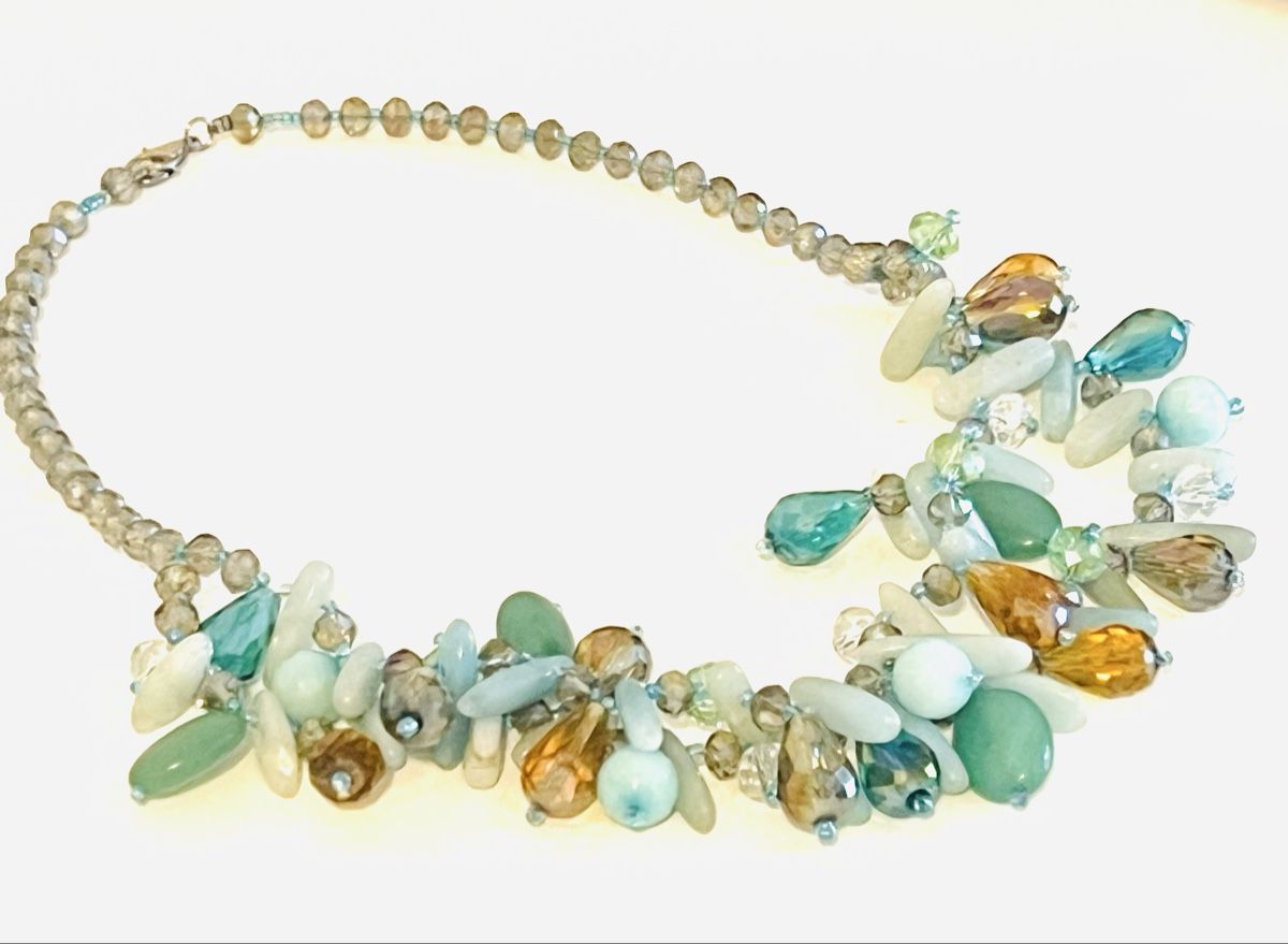 Ketten: Ocean Glass Statement Necklace – Neu (gemäss Beschreibung) aus Rüschlikon von topswissvintage 3