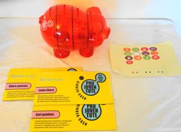 Kässeli Kinder-Cash Sparschwein, transparent, Pro Juventute