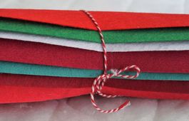 Bastelfilz Set, 7 Farben 30x30 cm Set 11