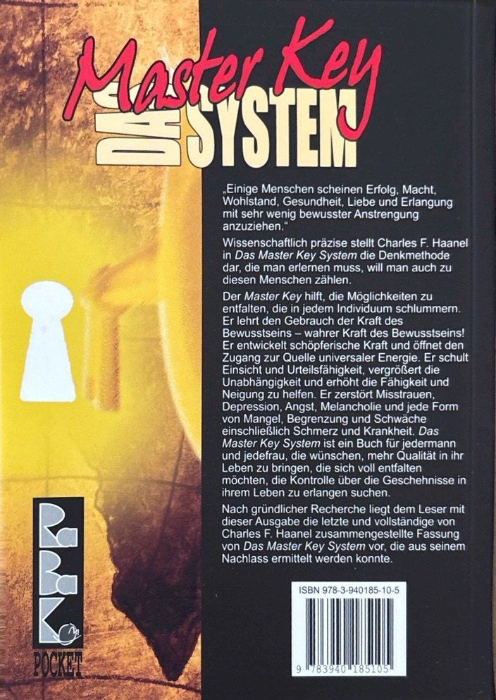 Libri: Haanel Charles F., Das Master Key System – Nuovo (secondo la descrizione) da Sarnen venduto da Livres 1