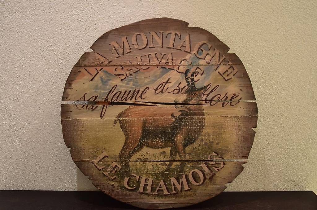 Dipinti: Quadro in legno raffigurante camoscio – Usato da Zürich venduto da cfr_ht69
