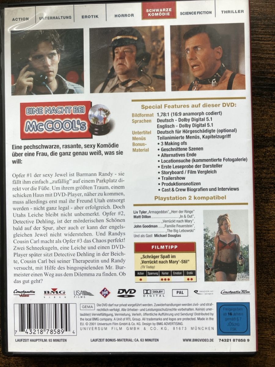 Tutti i DVDs: Eine Nacht bei McCool‘s DVD – Usato da Glarus venduto da Jhuber78 1