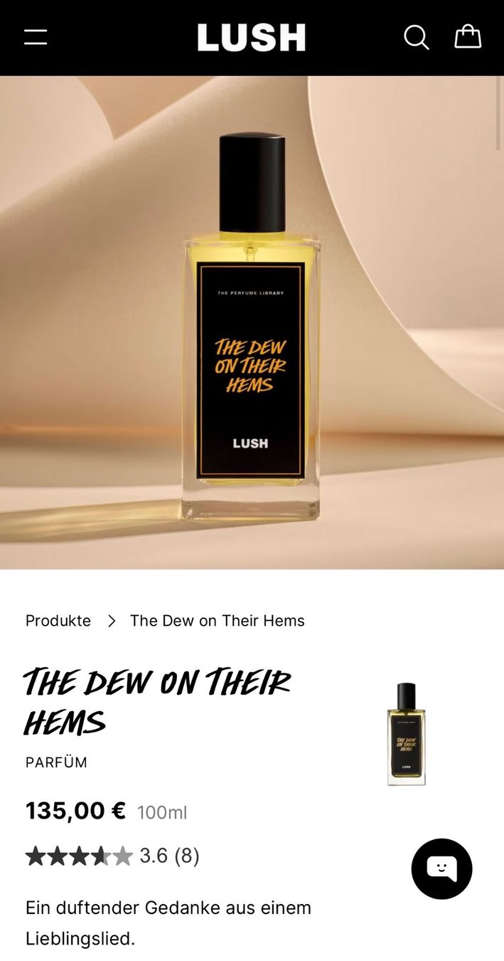 Lush Parfums & Eau de Toilette: Lush The Dew on Their Hems Eau de Parfum - Duftprobe - 2 ml – D'occasion à Zürich par deruja 1