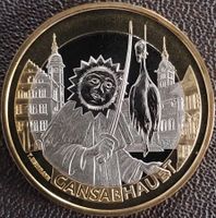 10 Fr. Gedenkmünze 2014 stgl. Gansabhauet aus Münzsatz