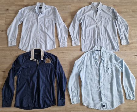 Herren Hemden 6 Stück Grösse M/L