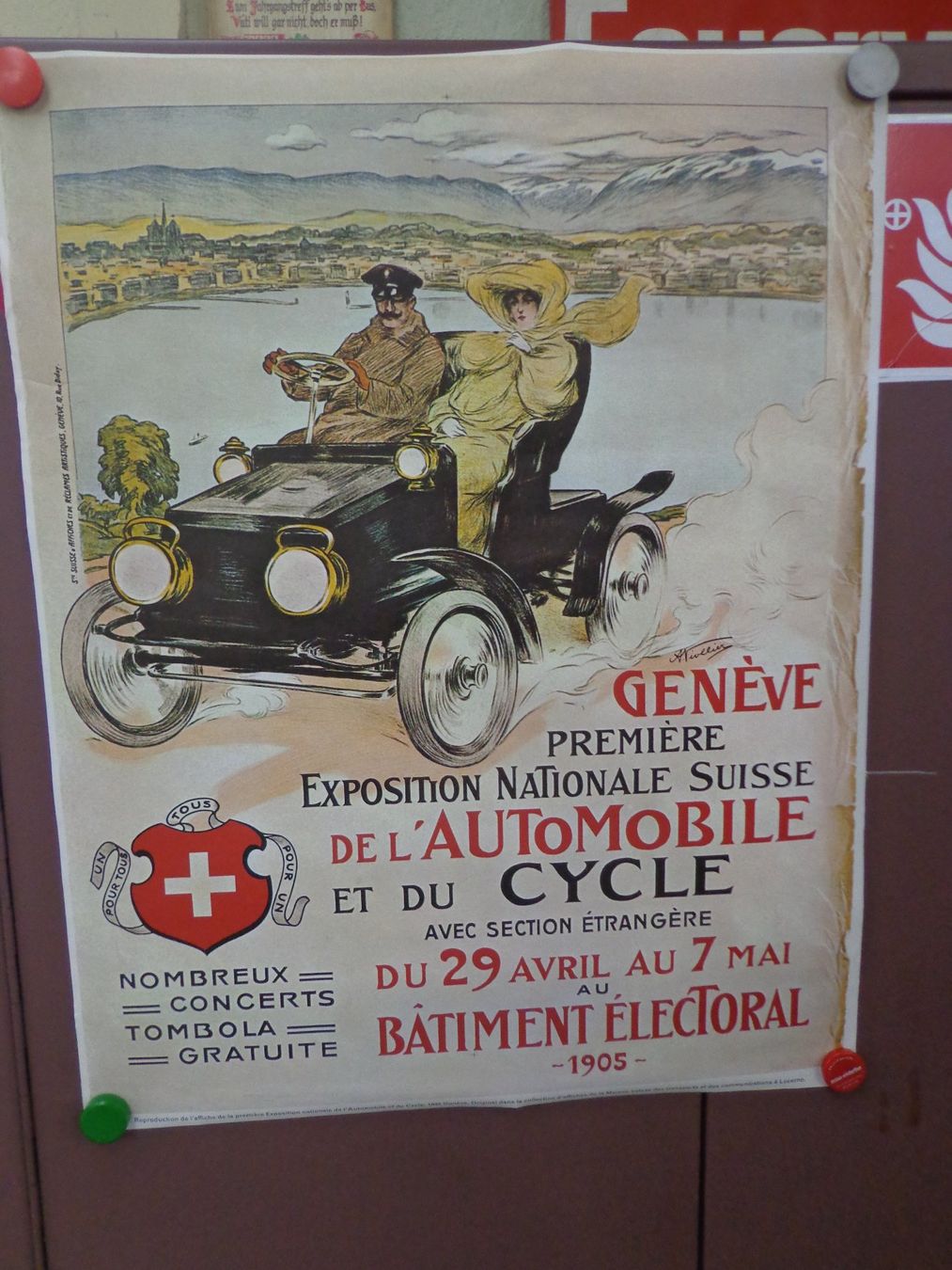 Foto & Immagini: Poster Automobil + Cycle Salon Genf 1905 – Usato da Zofingen venduto da schmidi67