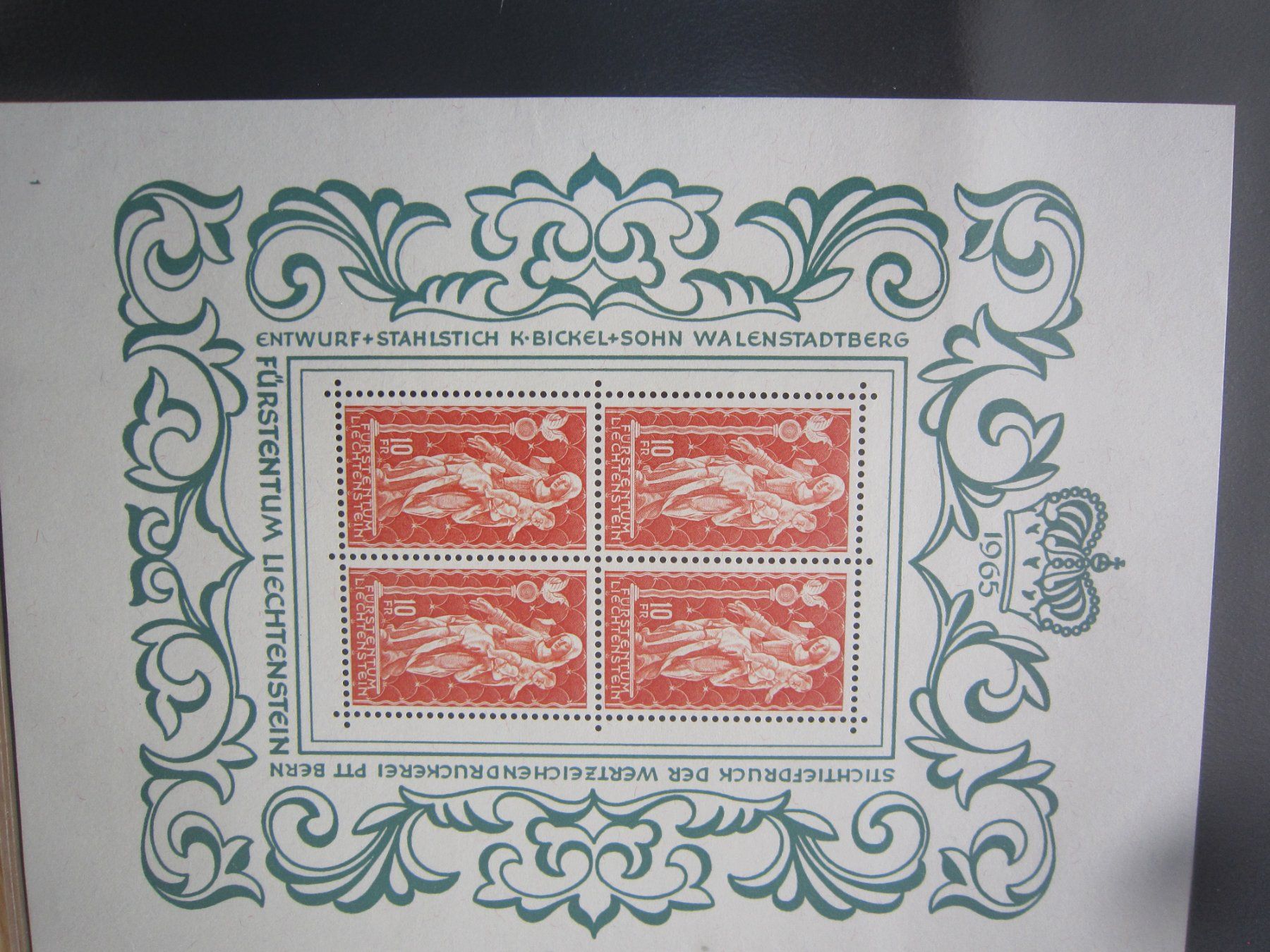 Tutti i francobolli: 1965 Madonna von Schellenberg Block Lichtenstein – Usato da Giubiasco venduto da sal_9j6w
