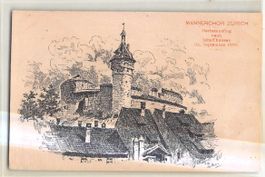 Schöne Ansichtskarte Männerchor ZH Zürich Schaffhausen 1899