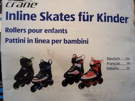 Top! Rollschuhe INLINE SKATES KINDER GR.37-41 inkl Schoner