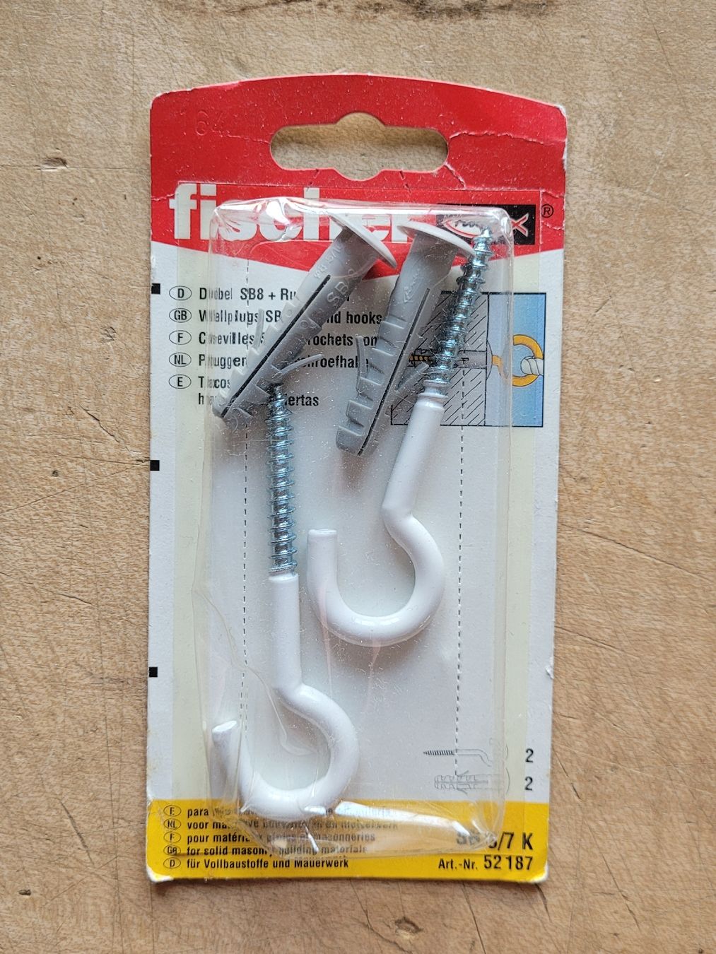 Ferramenta: 2 Pack Fischer Dübel + Rundhaken. OVP – Nuovo e nell'imballaggio originale da Zürich venduto da Engiadinabassa 1