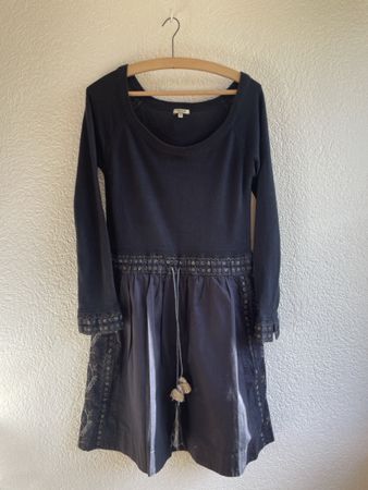 Robe Noa Noa coton bleu manches longues taille XS