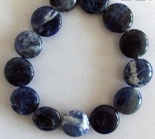 Sodalith, Smarties, 14x5mm, Strang