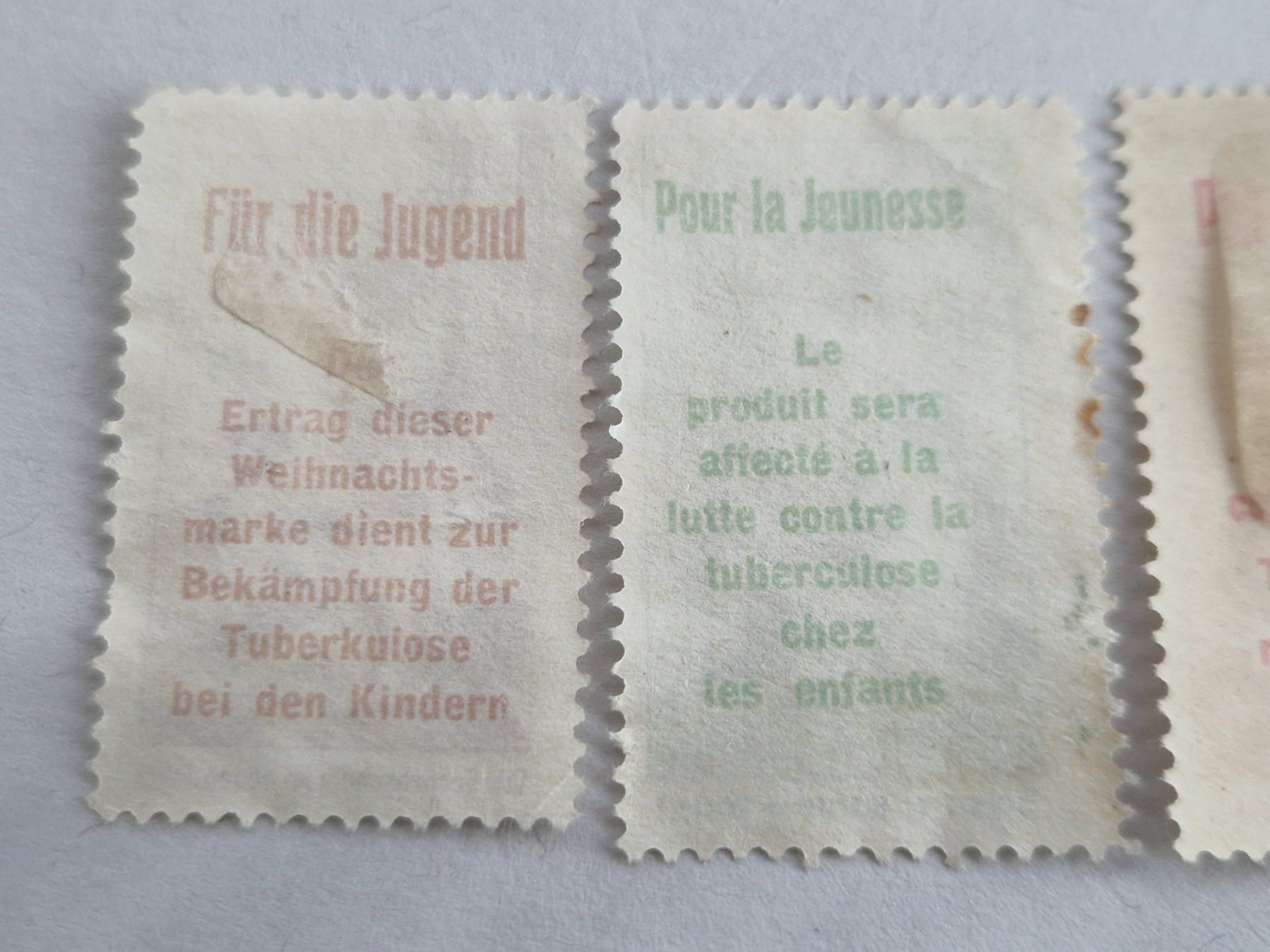 Alle Briefmarken: PJ Vorläufer I-III ab 1.- – Gebraucht aus Burgdorf von Glossy01 3