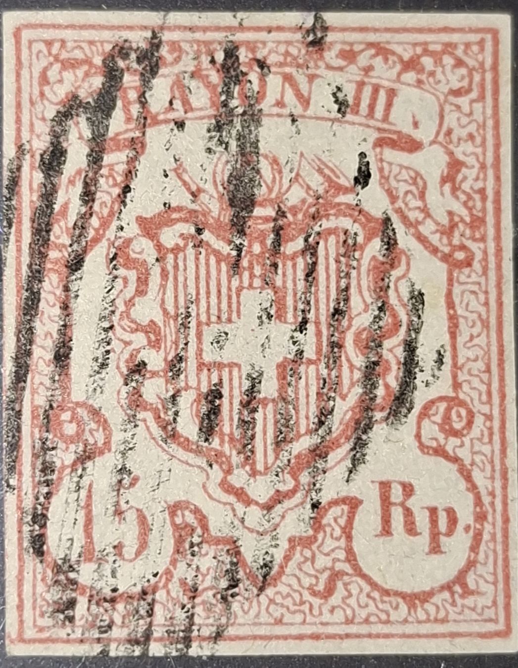 Tutti i francobolli: Rayon Nr 20 Typ 9 OM - II mit Attest – Usato da Balgach venduto da SIMEON27