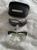 2 mal Stück Schutzbrille 3m mit Hülle uvex Augen Velo mtb co