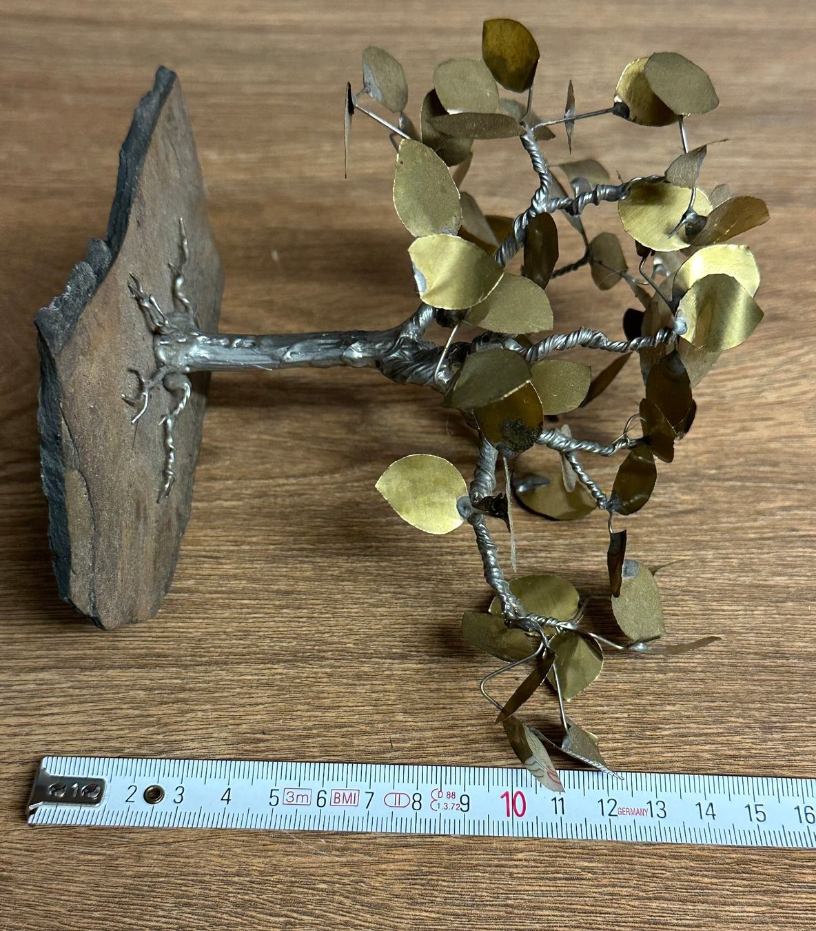 Tutte le decorazioni: Deko Baum Metallbaum Drahtbaum auf Steinplatte Herbstdeko – Usato da Nussbaumen AG venduto da olitech5415 4