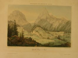 AIGUILLE ROUGE ET BUET, LITHO UM 1860