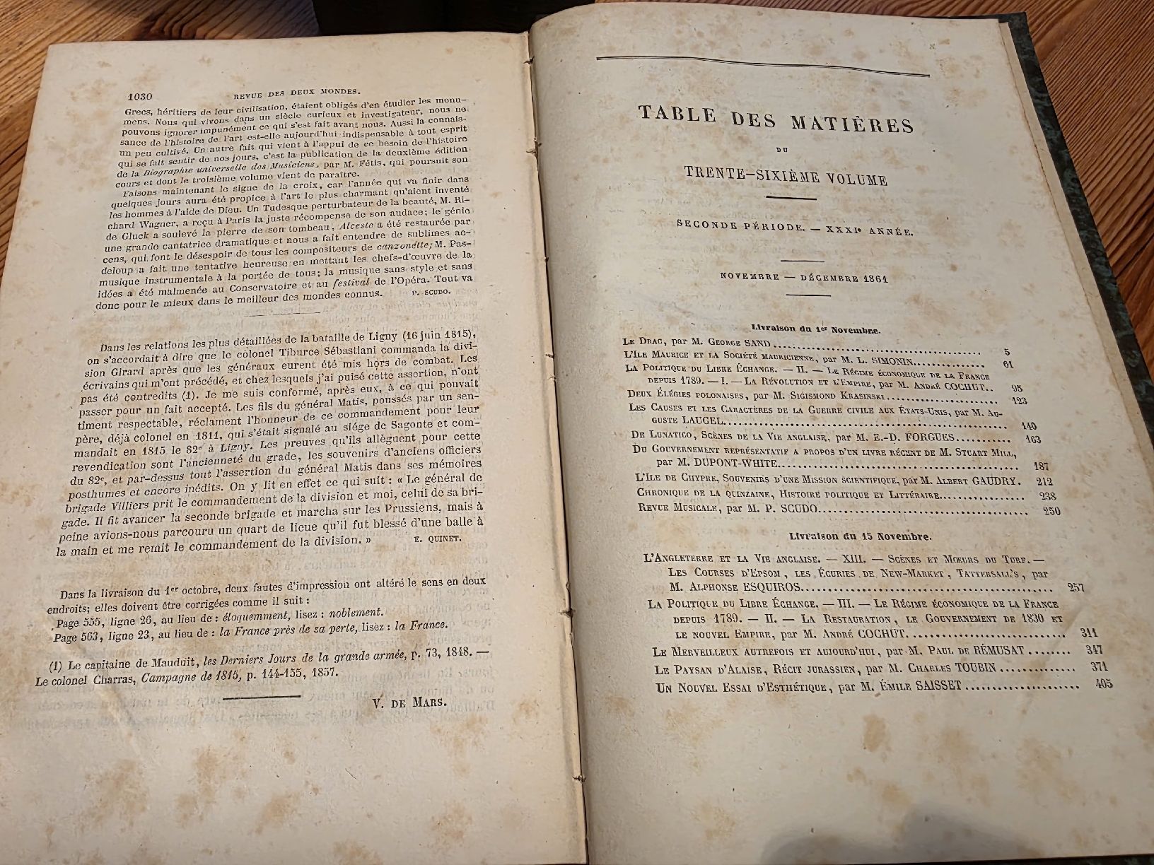 Libri: Revue des Deux Mondes 1861 – Usato da Bern venduto da phb_92q9 2