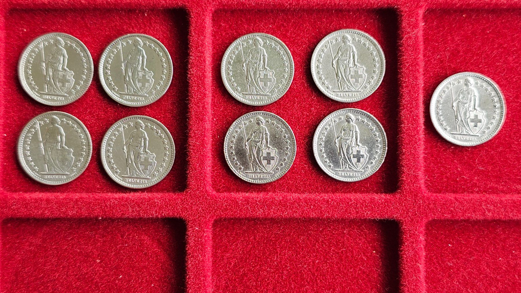 Alle Münzen: 0.50 Rp. 1875 - 1899 9 Stk. – Gebraucht aus Unterterzen von Speedy076 1