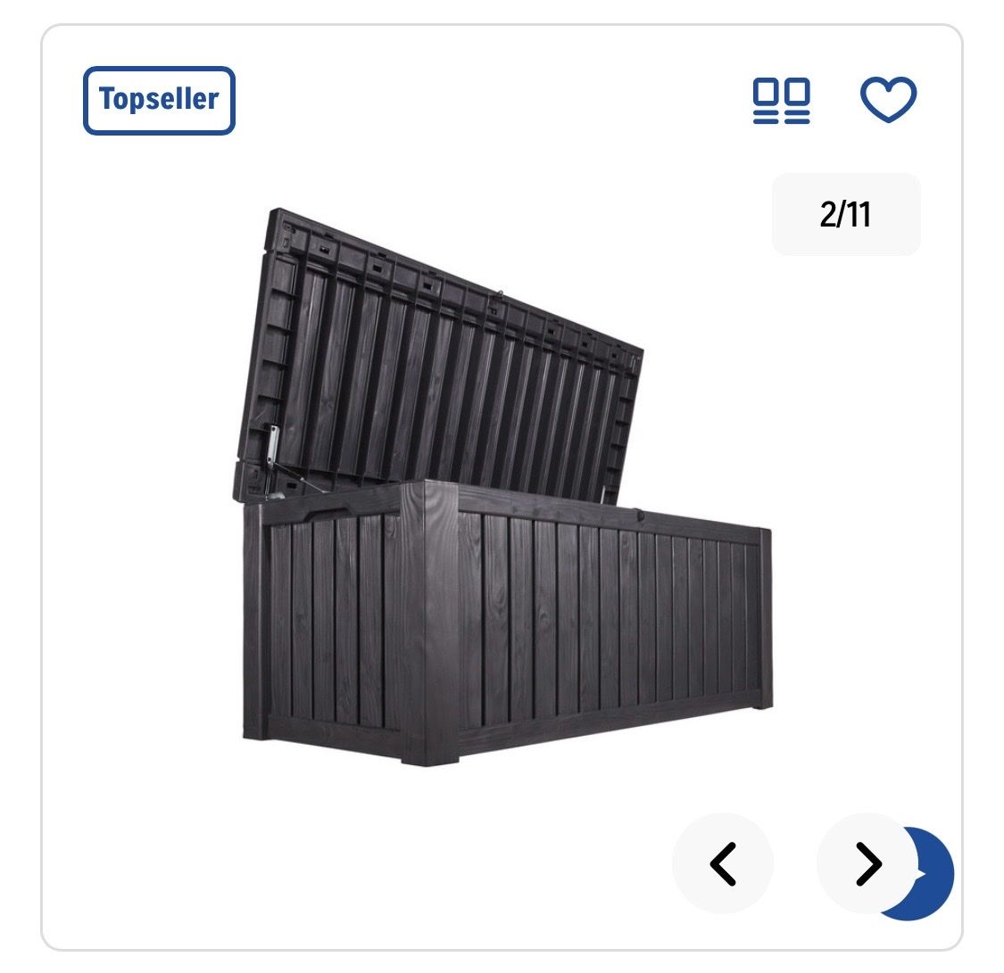 Keter Box contenitori: Gartenbox Aufbewahrungsbox dunkelgrau Kunststoff – Usato da Engelburg venduto da Claudioeicher 1