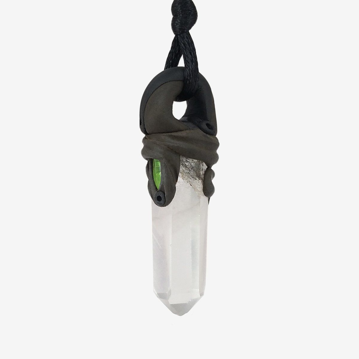 Minerali & Pietre curative: kleiner Bergkristall Phantomquarz mit Chromdiopsid – Nuovo e nell'imballaggio originale da Meilen venduto da BYRD-Design 1