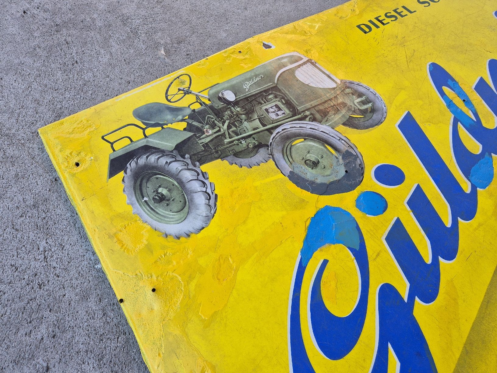Insegne: Güldner Emailschild – Usato da Hitzkirch venduto da VintageForst 3