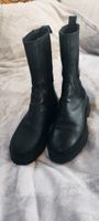Black Leather Boots 38