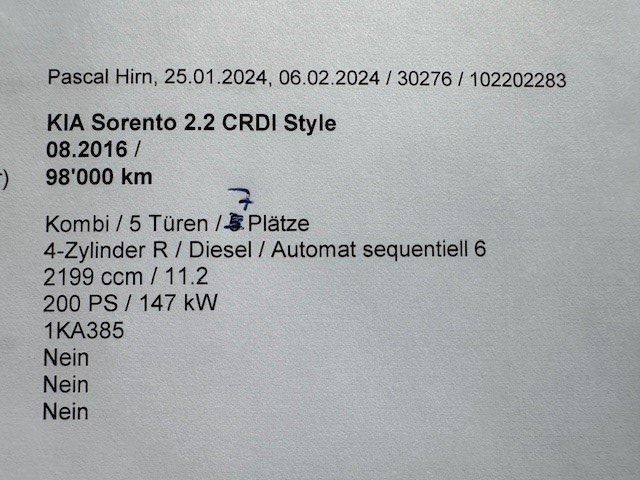 Anhangelast Kia Sorento 2 2 Crdi