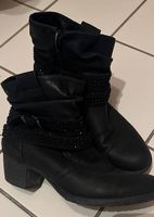 Schwarze Boots Grösse 38