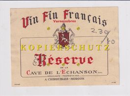 Etikette für Wein - Réserve de la Cave de l'Échanson /bd