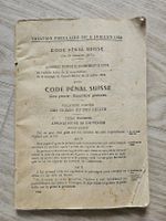 livret de votation populaire du 3 juillet 1938
