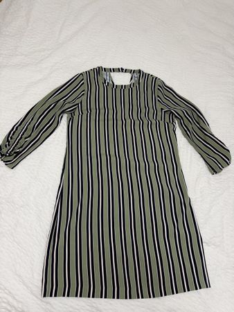 ONLY Kleid gestreift grün schwarz weiss Grösse 38