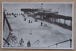Wädenswil Fotografie Seeplatz mit Dampfschiffsteg Juni 1910