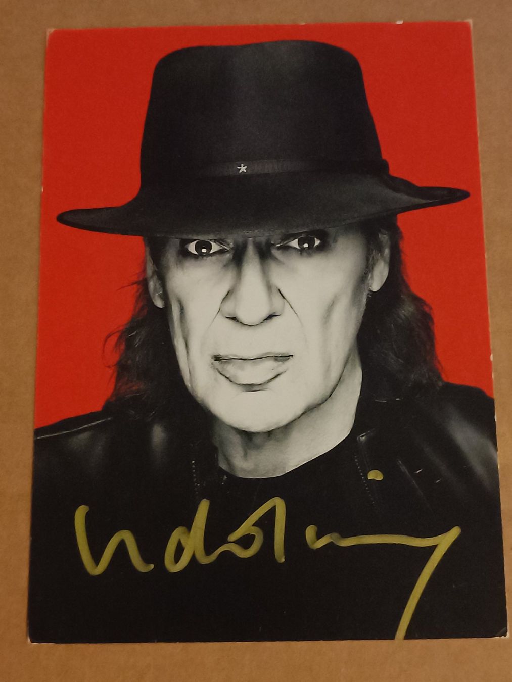 Autografi: Udo Lindenberg -  handsigniert – Usato da Menziken venduto da Artographs