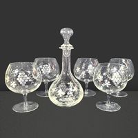 🍷Elegantes Bordeaux/Burgunder Weinglas-Set mit Karaffe 🍇💫