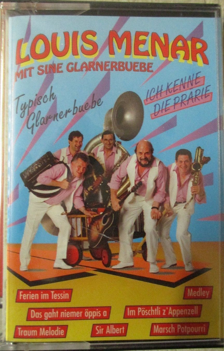 Musicassette: Louis Menar mit sine Glarnerbuebe / MC – Nuovo e nell'imballaggio originale da Flumenthal venduto da novbra