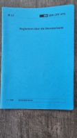 SBB Reglement über die Dienstklasse R 1.1, 1988, Rarität