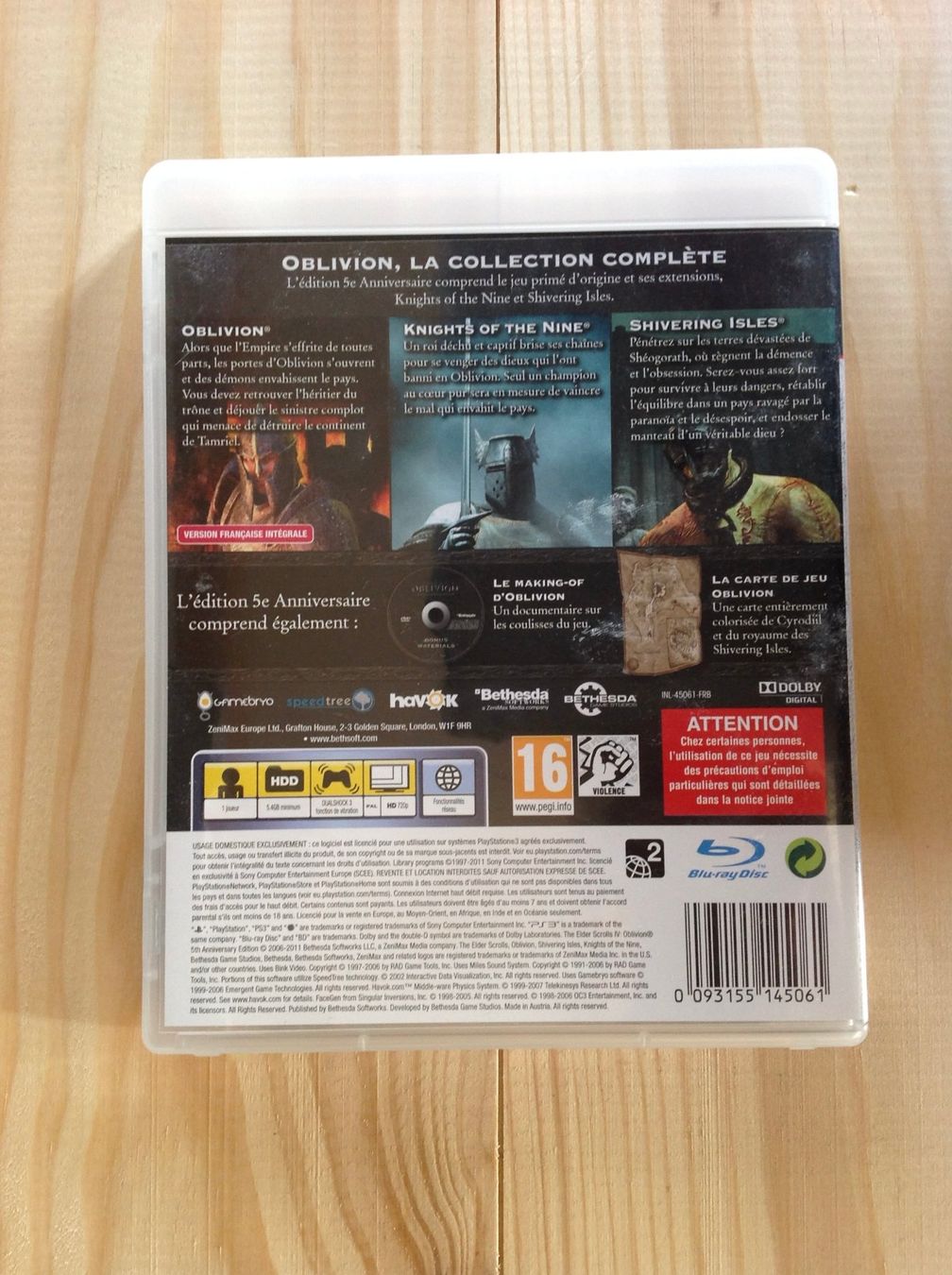 Spiele: jeux PS 3 - Oblivion - The Edler scrolls IV – Gebraucht aus Vuiteboeuf von broticaire 1